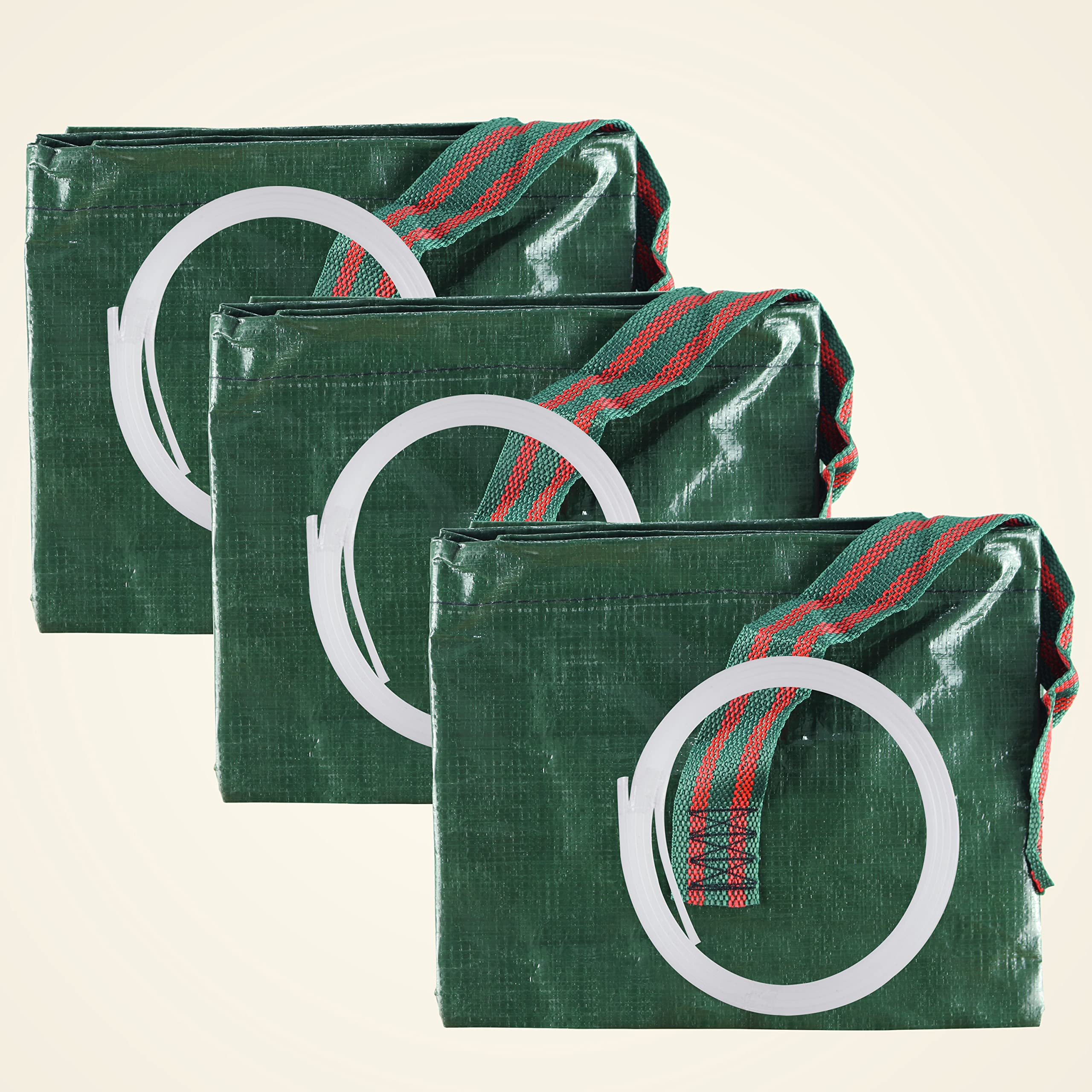 Gardzen foldable yard bags store compactly when not in use.
