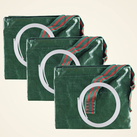 Gardzen foldable yard bags store compactly when not in use.