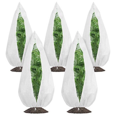 Gardzen 72-inch plant cover shields outdoor plants from frost while allowing light.