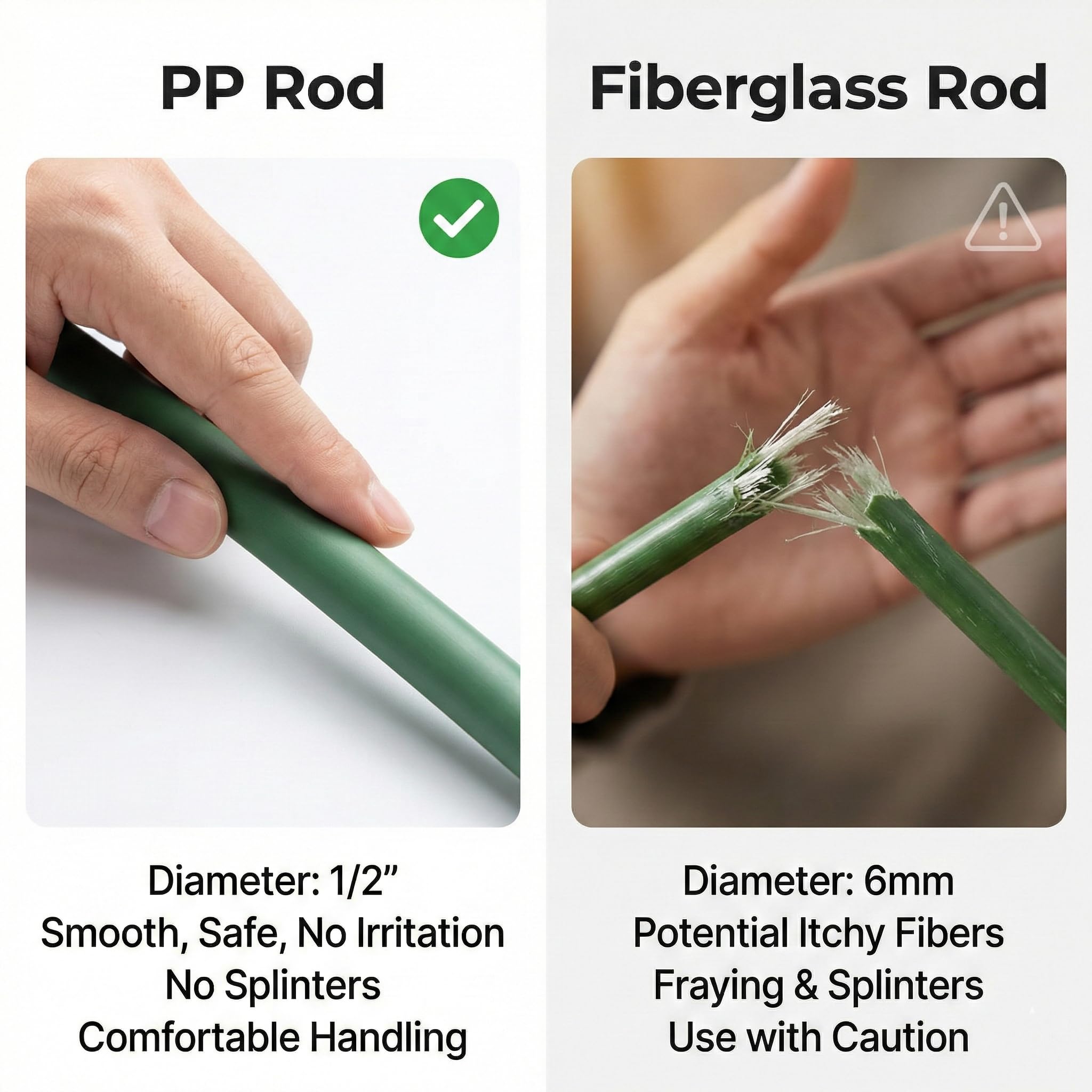 Gardzen 24-piece hoop kit with smooth connectors for easy assembly.