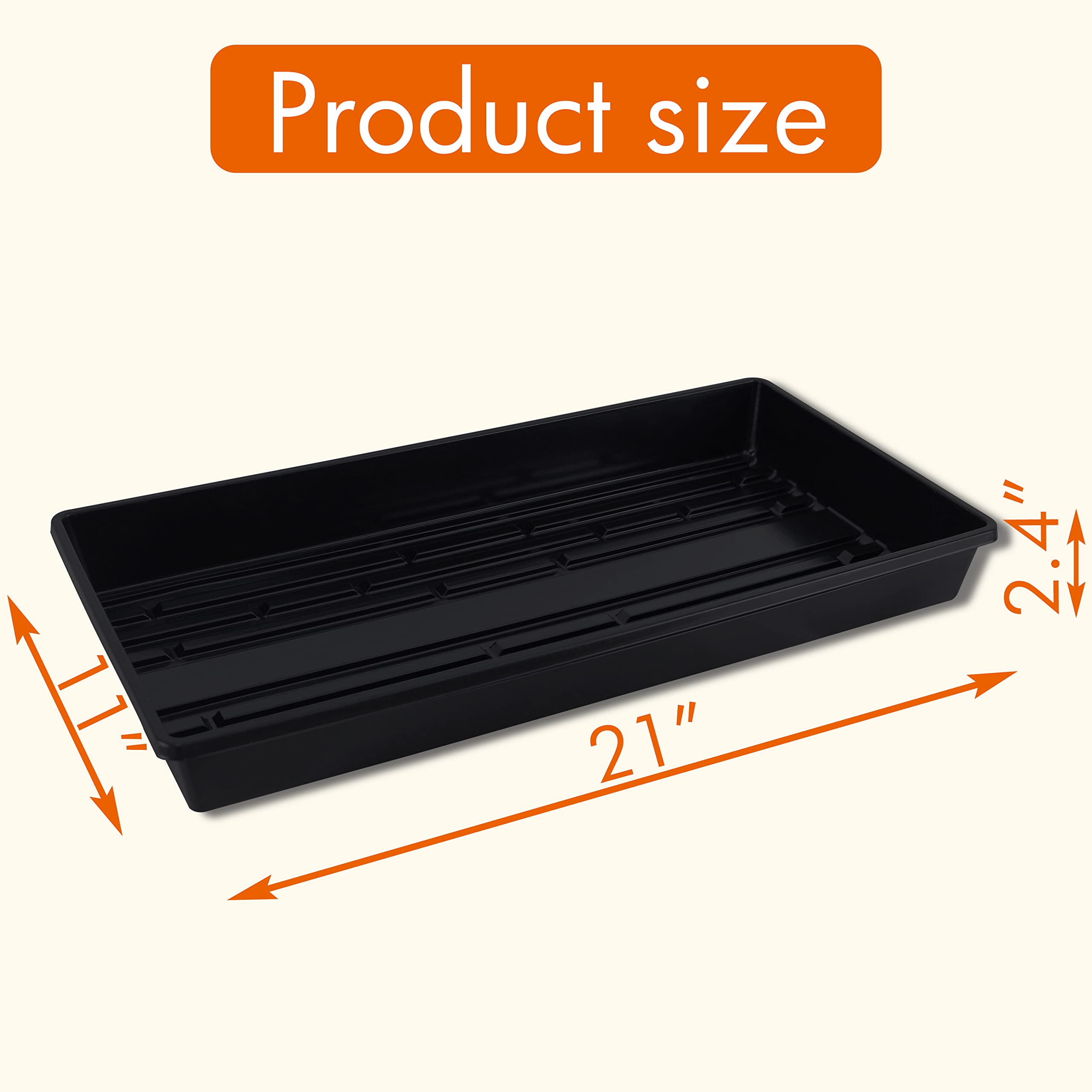Gardzen grow trays made from reusable PS material for durable indoor gardening.