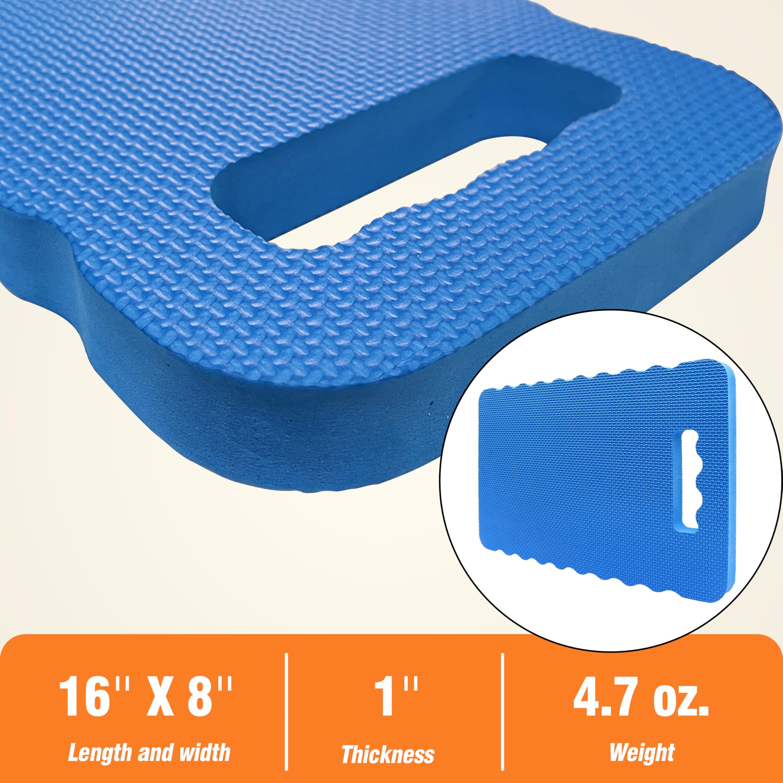 Durable waterproof outer shell protects knees during outdoor work.