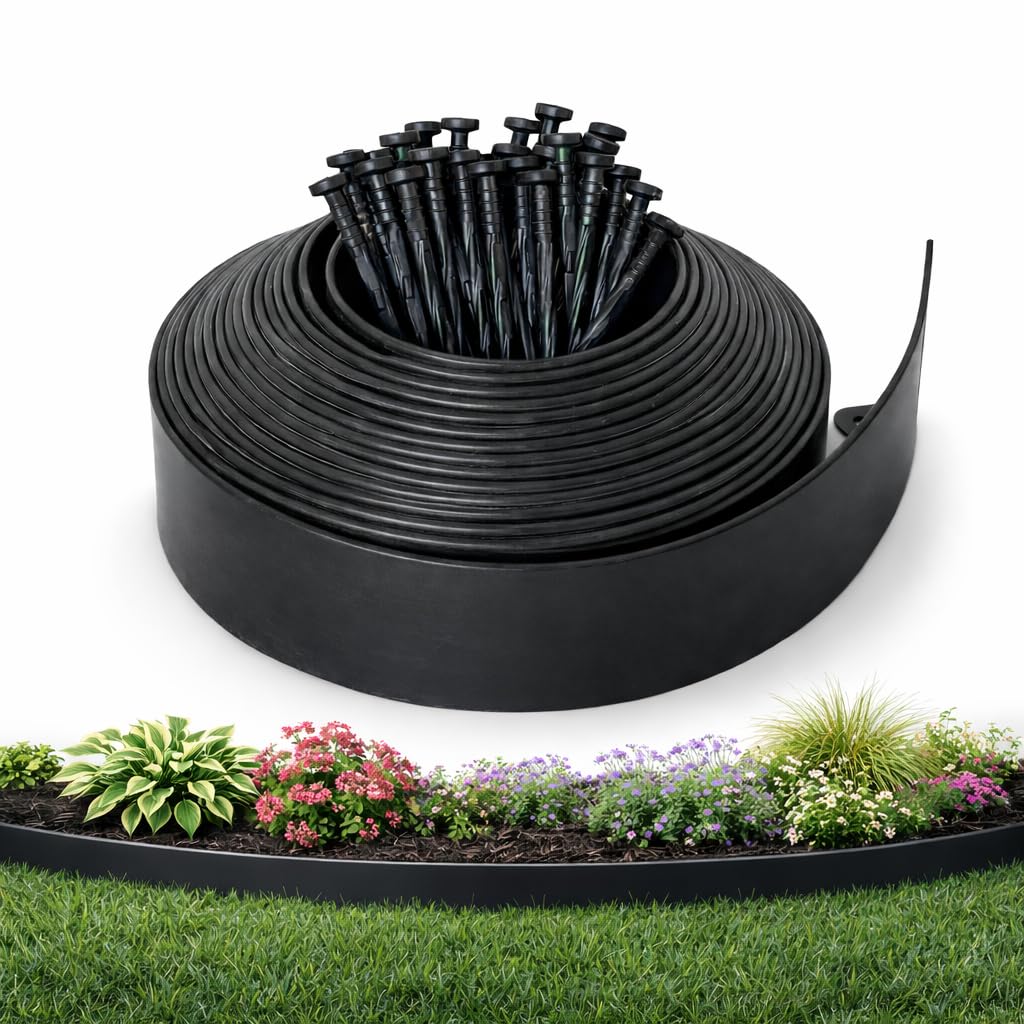 Gardzen landscape edging kit 40ft edge defines clean flower bed borders for neat yards