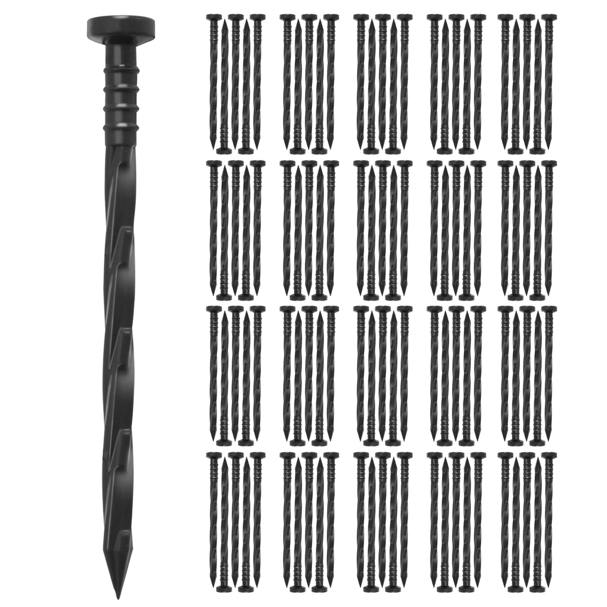 Gardzen landscape edging spikes 6in pack securing tidy lawn borders for outdoor projects.