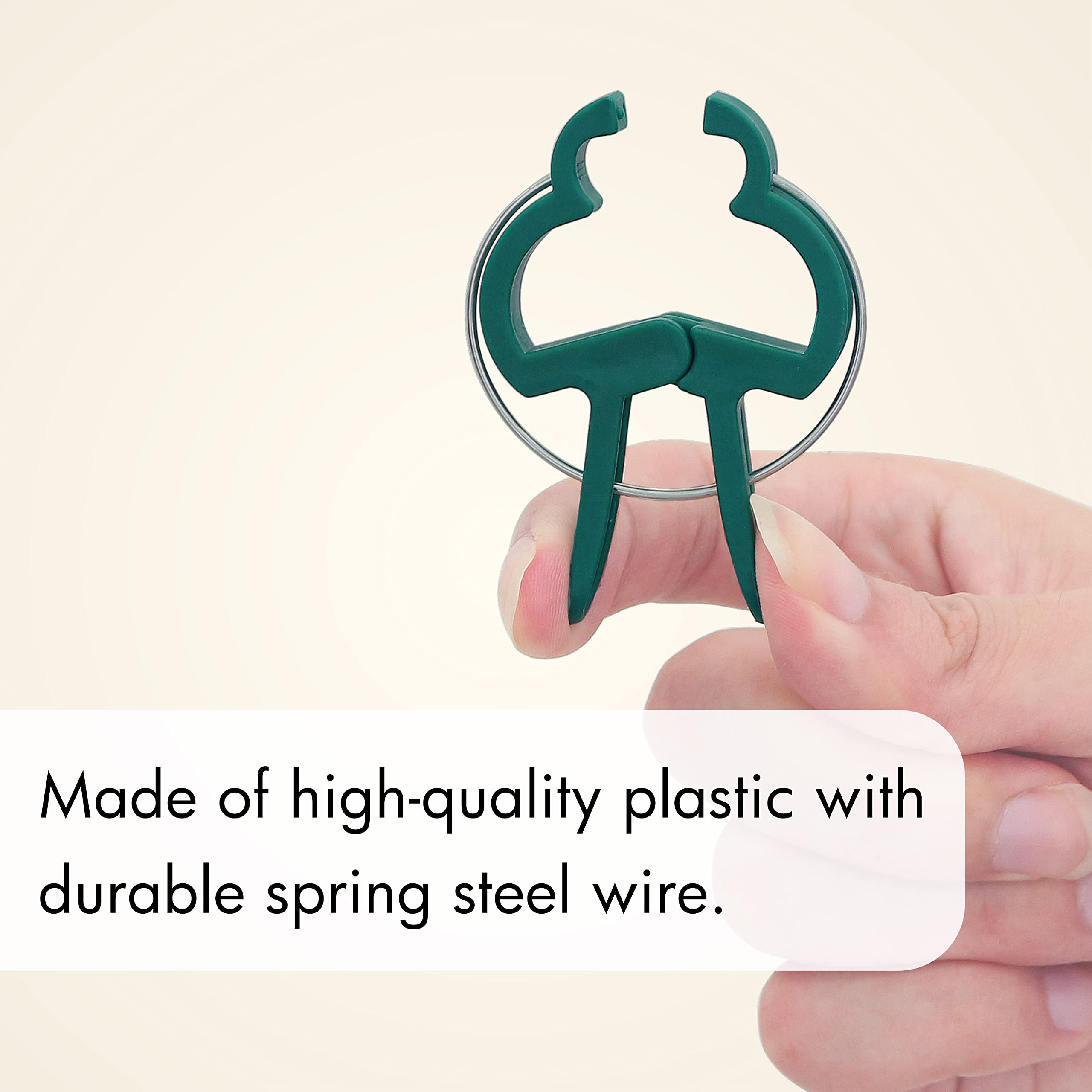 Gardzen large and small clips provide versatile support for thick and thin stems.