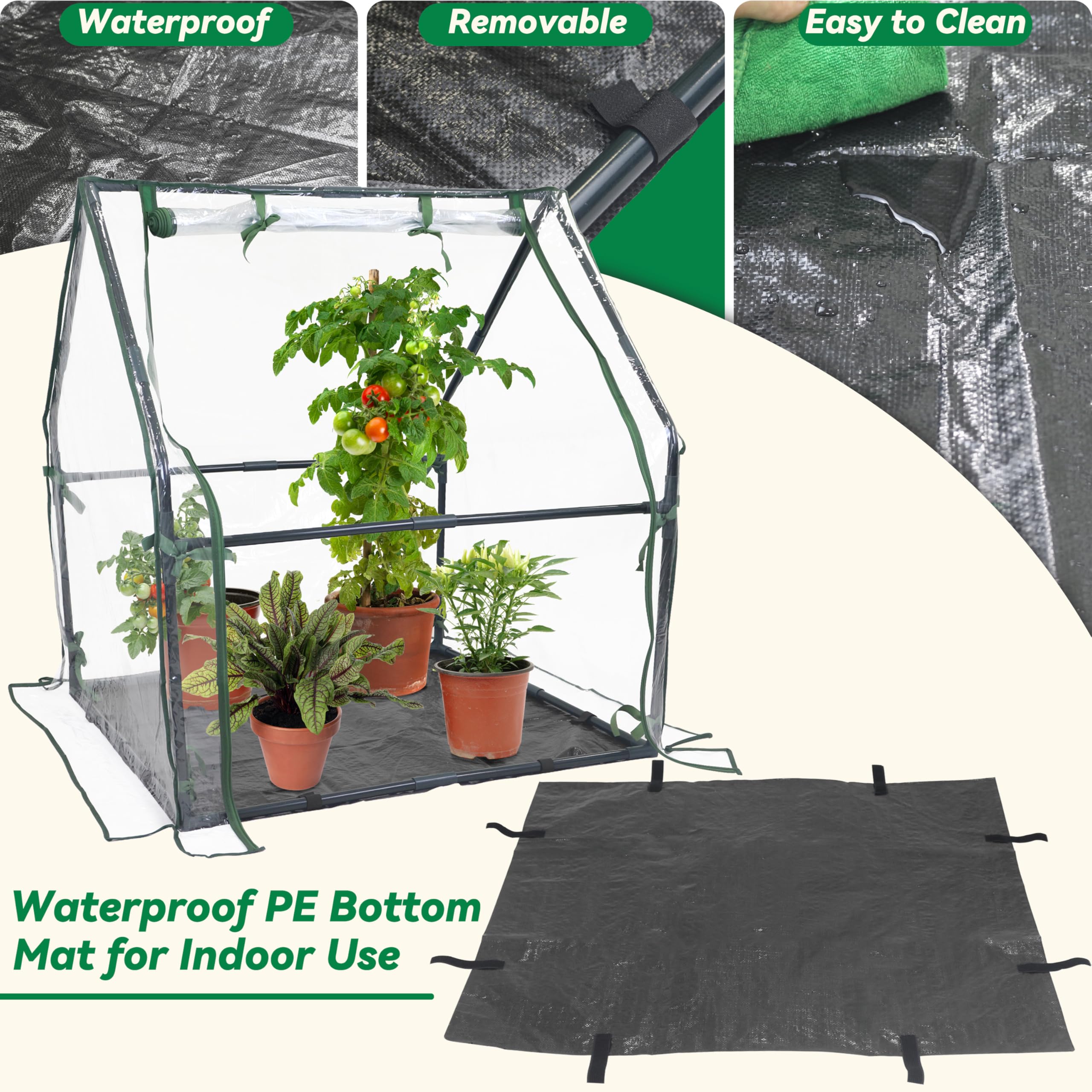 Gardzen mini greenhouse compact footprint suitable for patios and balconies