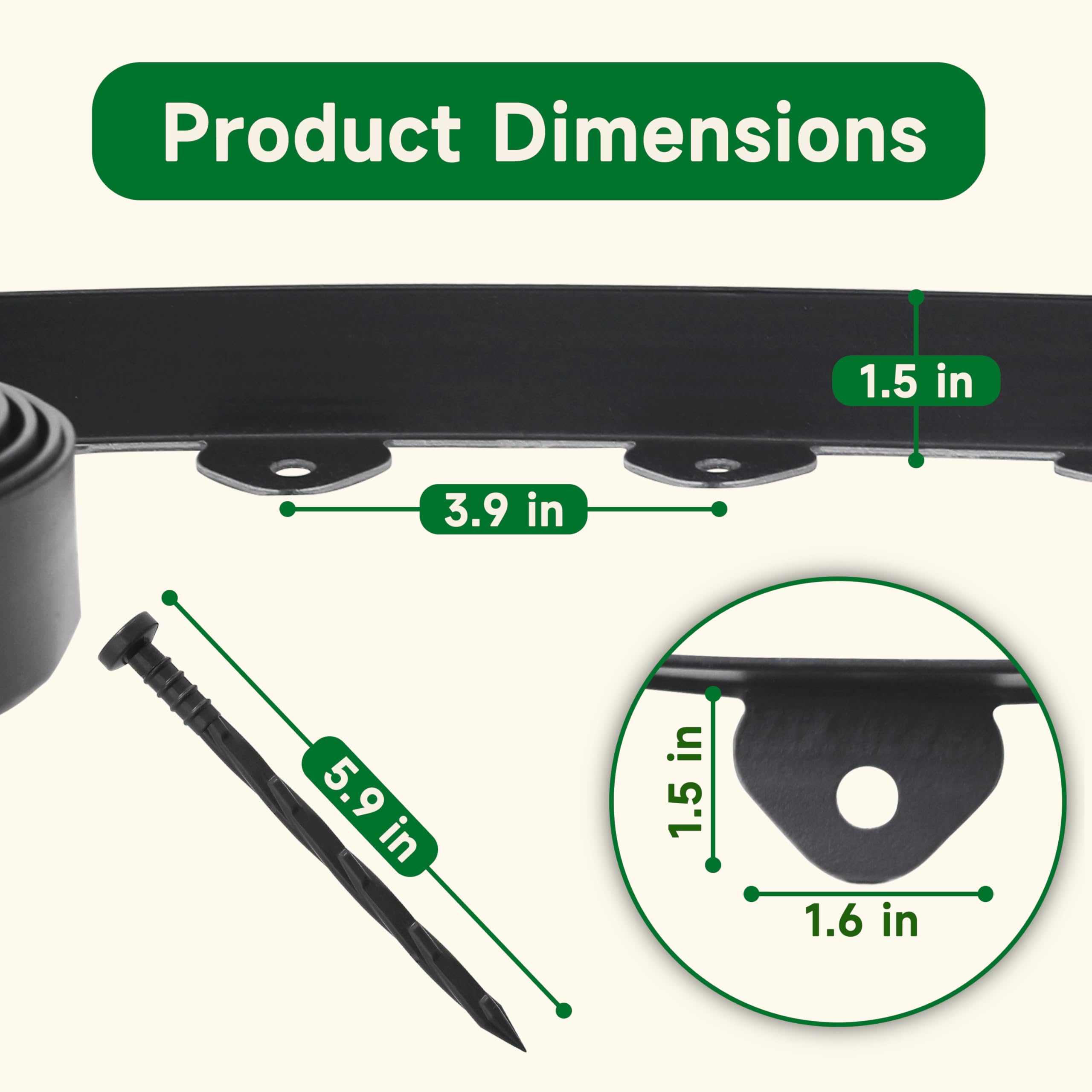 Gardzen edging kit ideal for pathways and tree rings