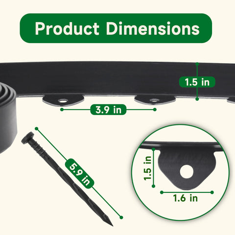 Gardzen edging kit ideal for pathways and tree rings