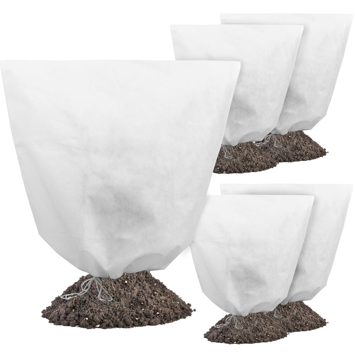 Gardzen plant covers pack ready to protect multiple outdoor plants from frost