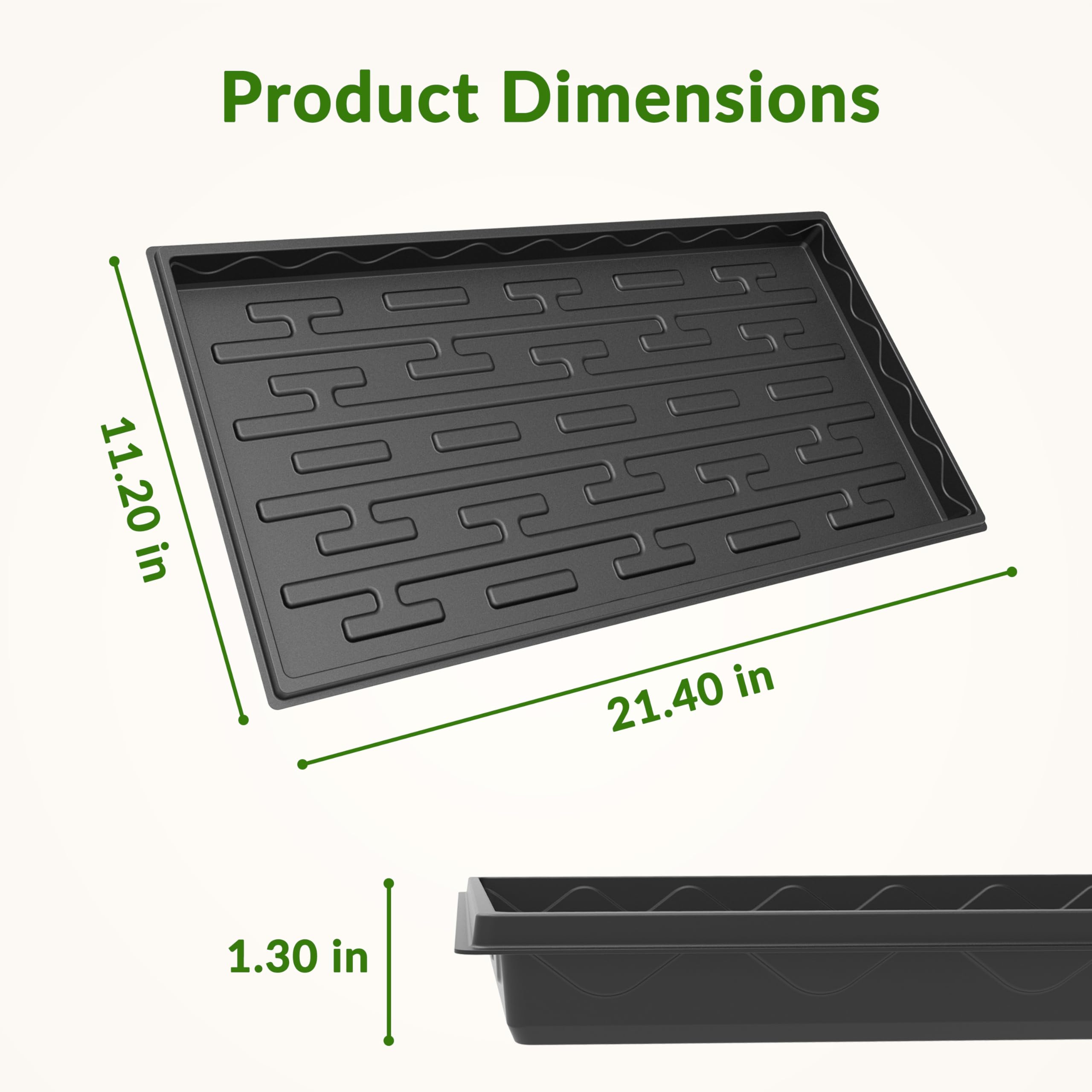 Gardzen propagation trays with watering channels promote even moisture for seedlings.