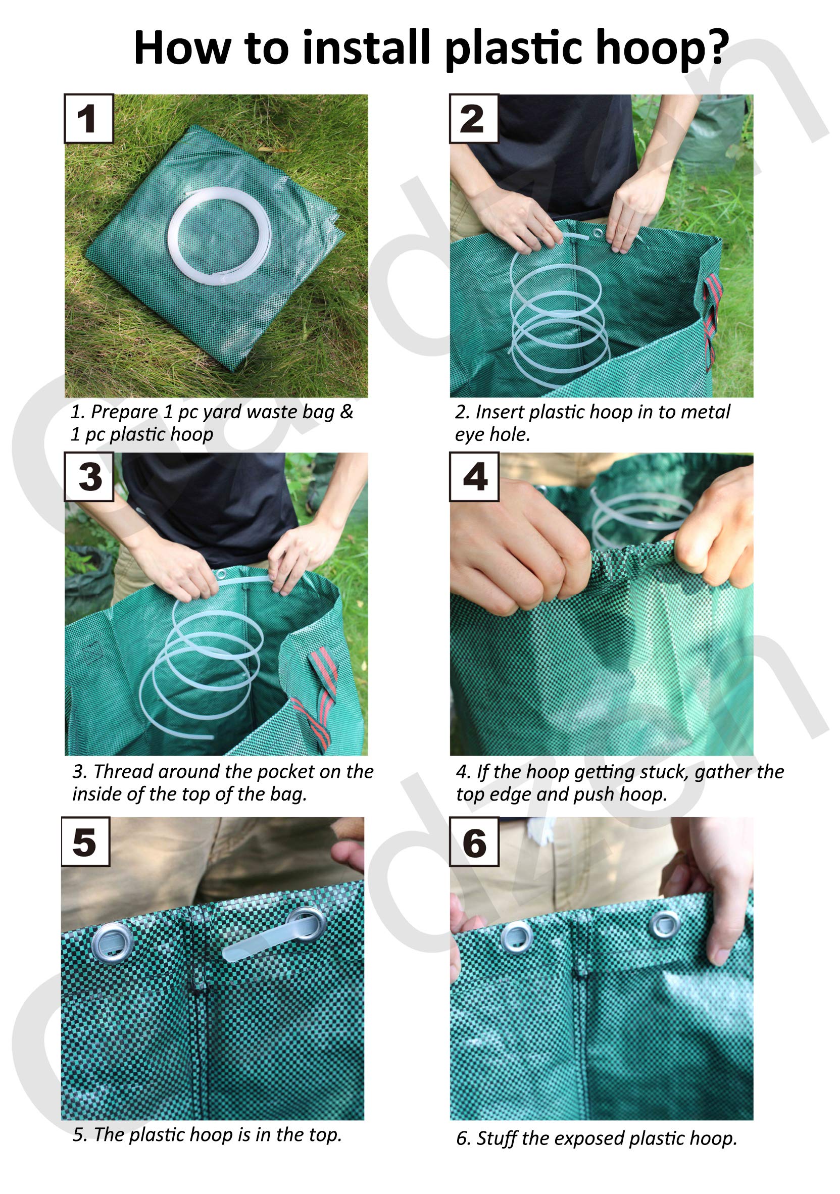 Gardzen reusable bags rinsed and ready for next use