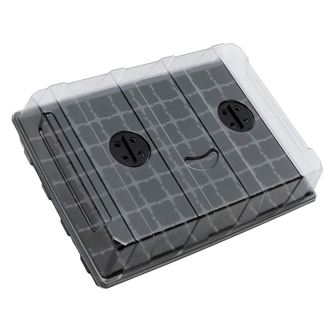 Gardzen seed starter tray 70-cell with clear base and dome for efficient germination