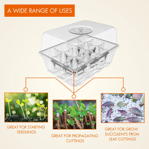 Gardzen durable plastic ensures repeated use in busy seed starts.
