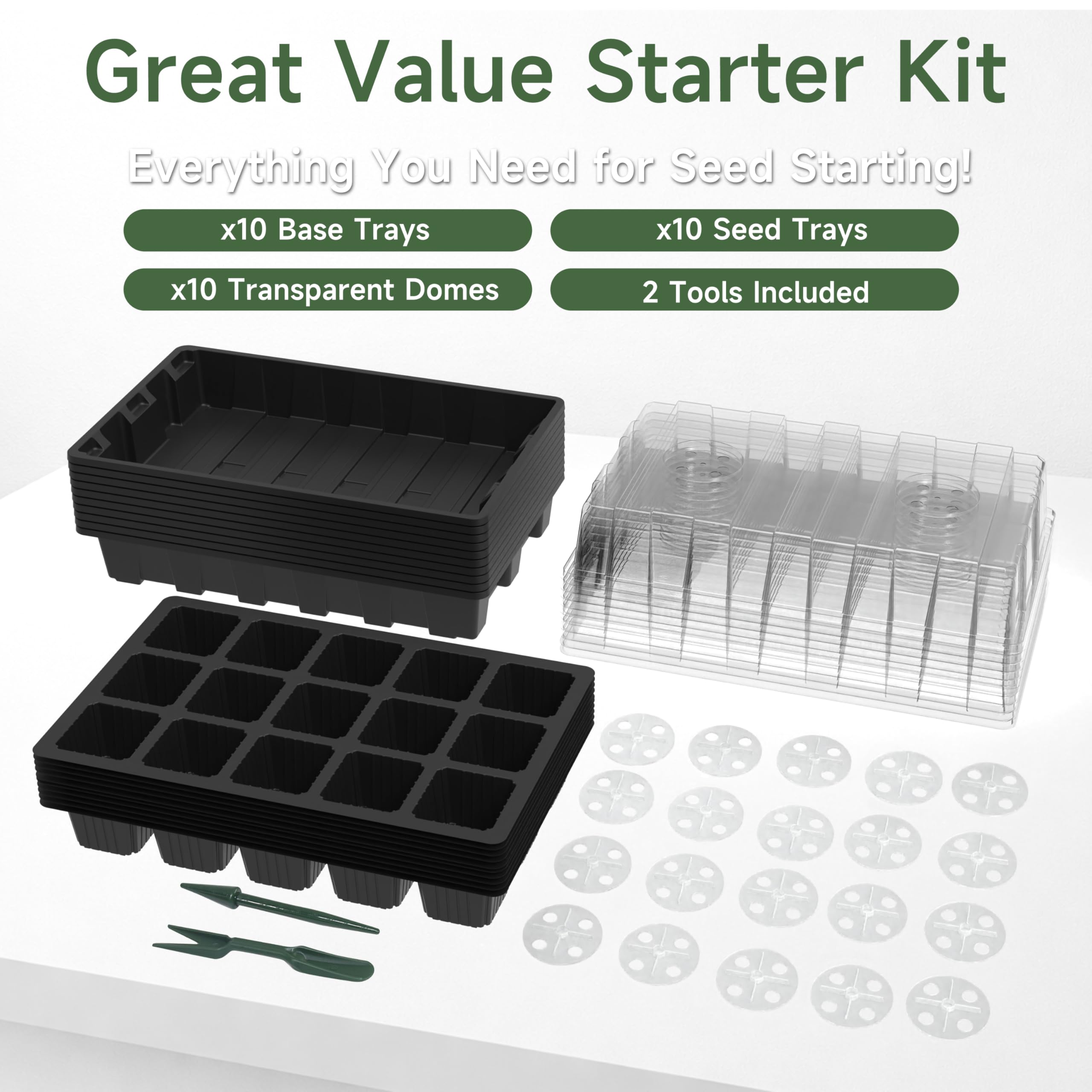 Gardzen seed starter tray stickers label varieties for easy organization
