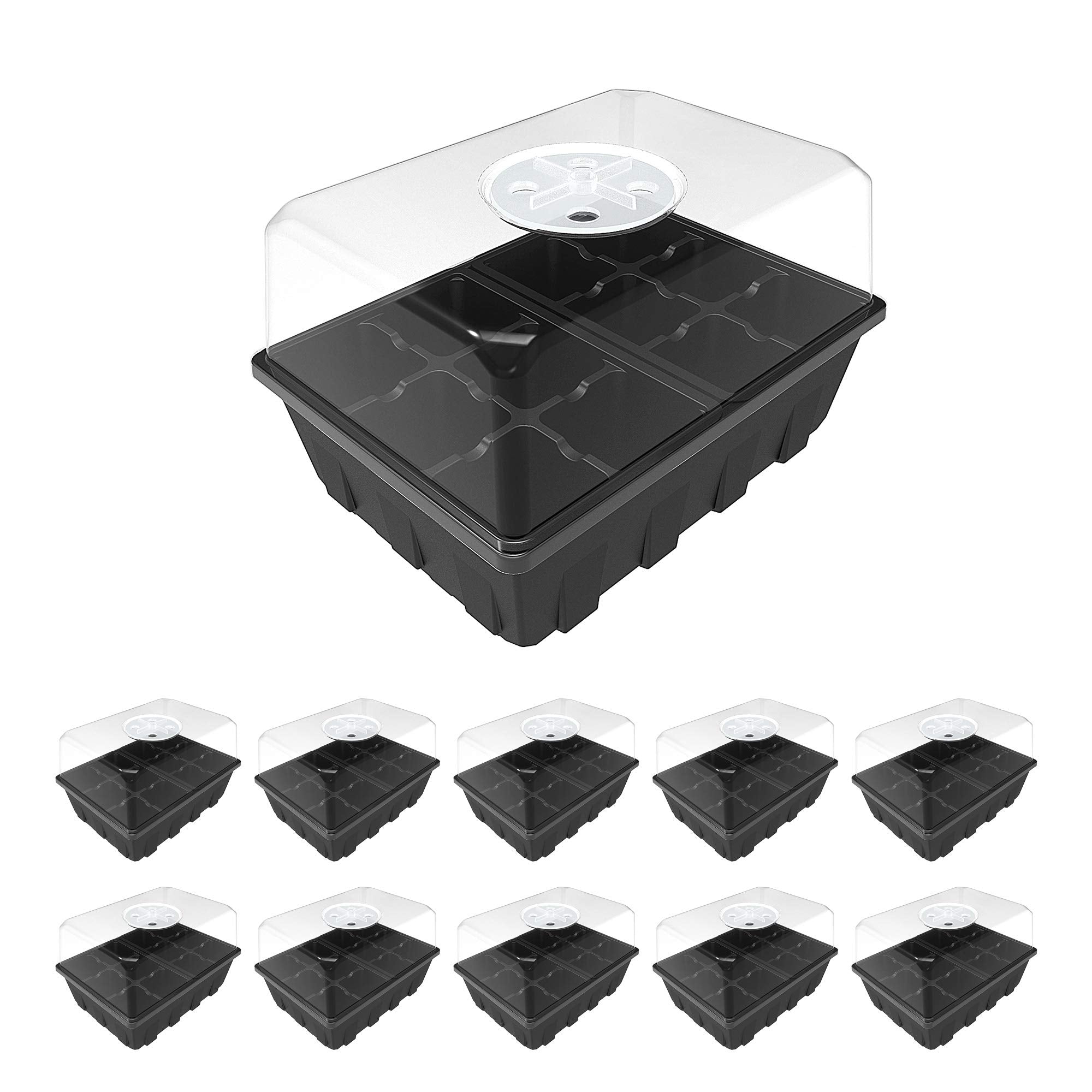 Gardzen 120-cell seed starting tray base for efficient seedling setup.