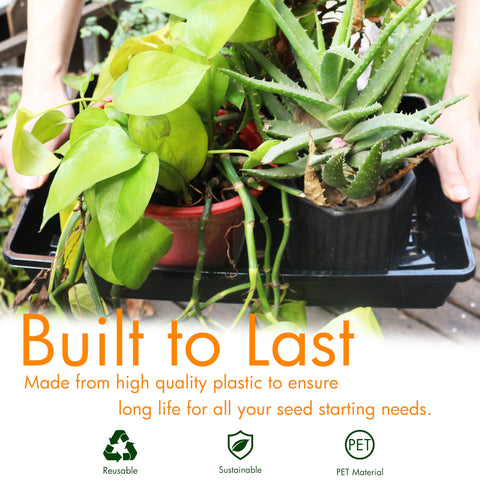 Gardzen seed trays stackable design saving space during gardening
