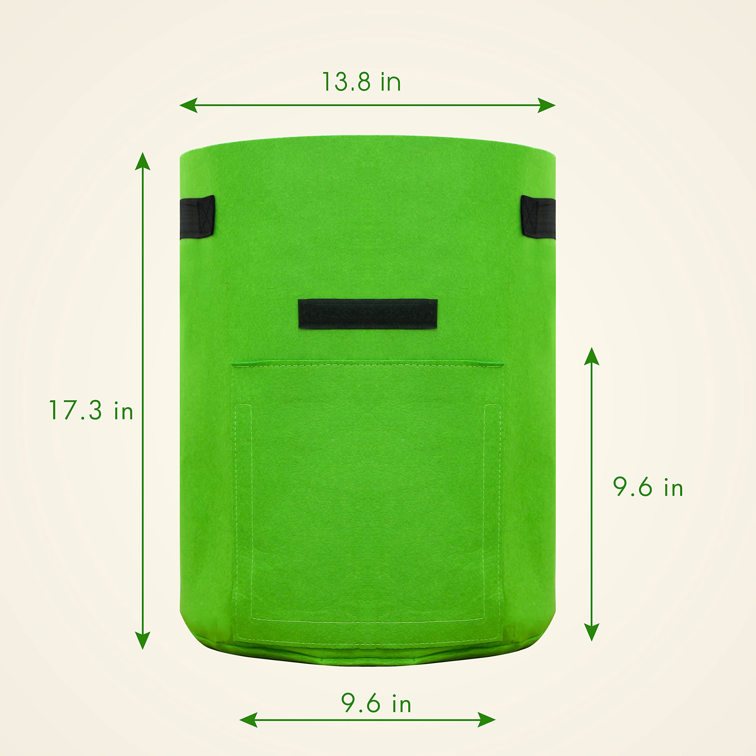 Gardzen bags show strong hand-stitched seams ensuring long-lasting durability.