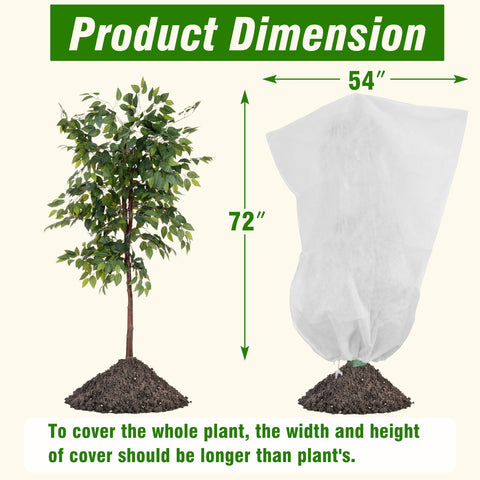 Gardzen three-size plant covers protect saplings, roses, and vegetables against cold weather.
