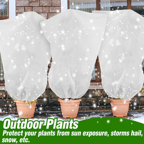 Gardzen three-size plant covers organized for different plant sizes