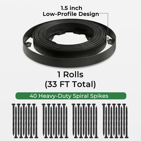 Gardzen tree ring border kit defines circular garden features.