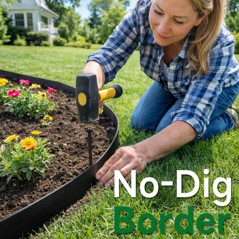 Gardzen unroll and install edging for quick DIY projects
