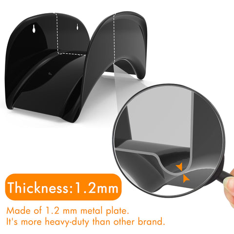 Gardzen wall-mounted hose holder with two mounting holes for secure install
