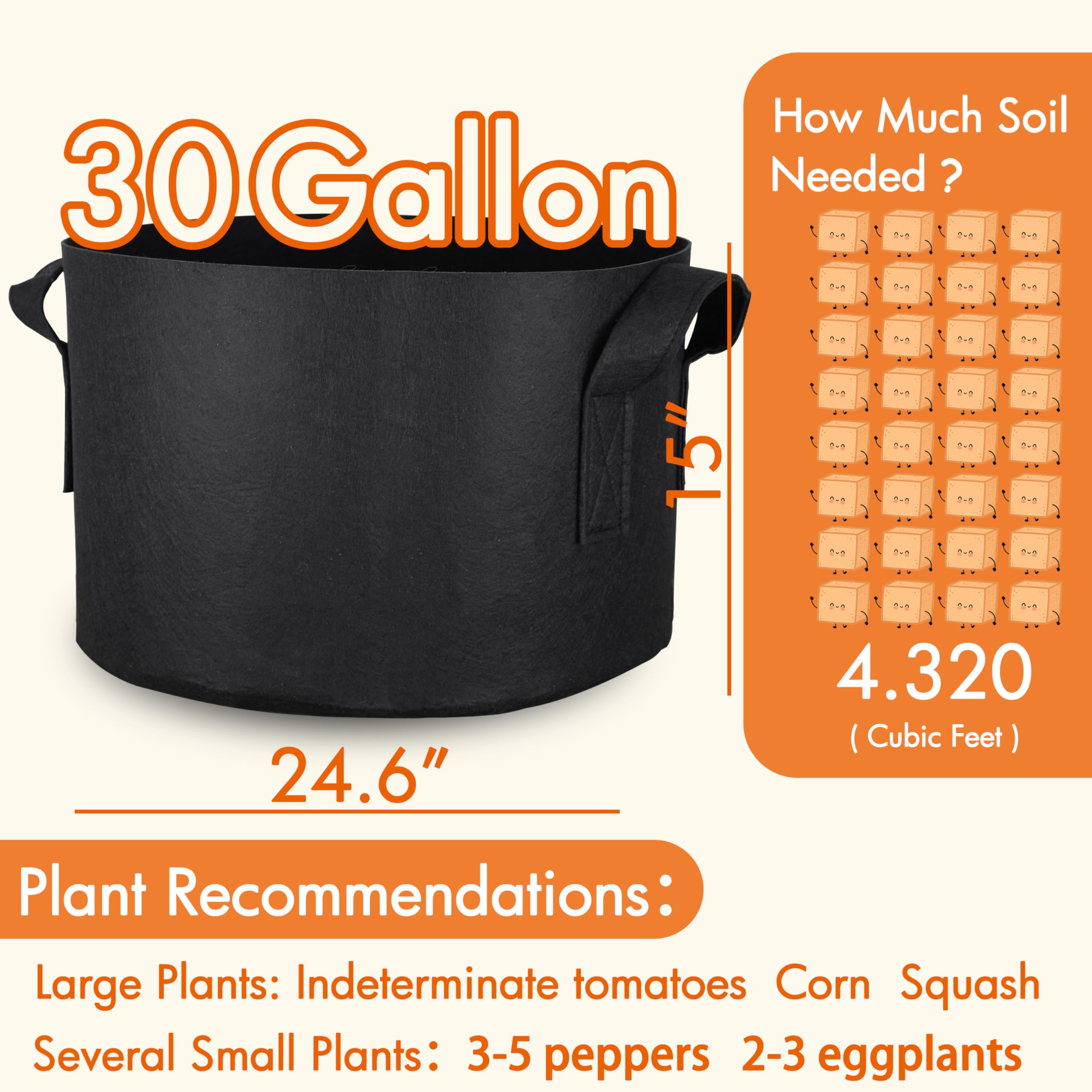 Gardzen washable and reusable fabric pots designed for long-term garden use.