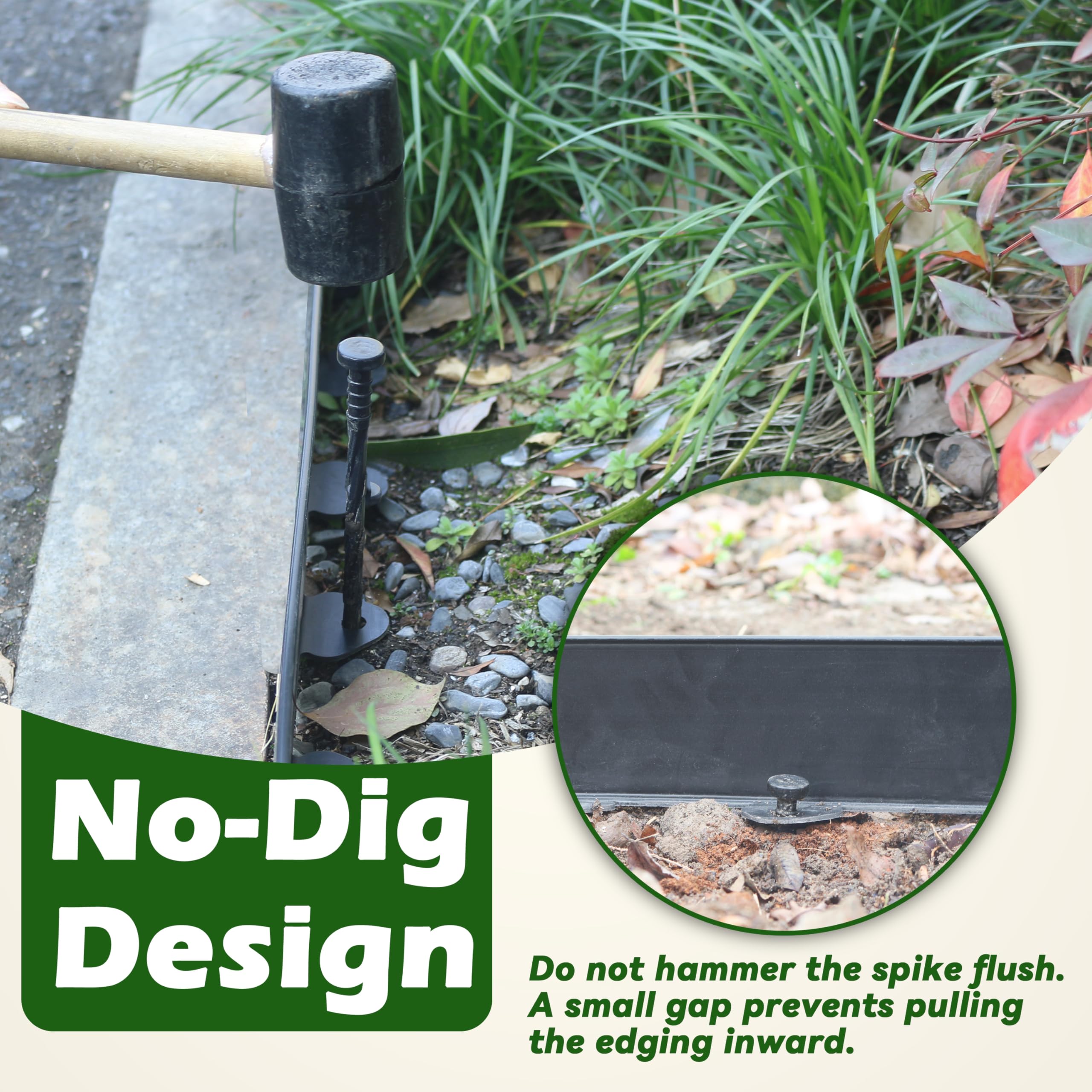 Gardzen edging reduces weed spread along borders and pathways