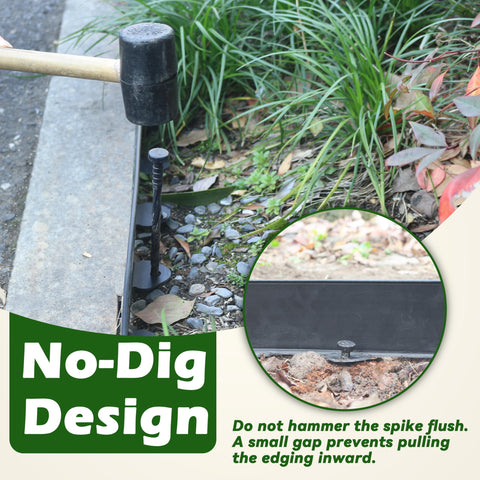Gardzen edging reduces weed spread along borders and pathways