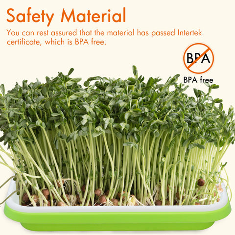 Gardzen white sprouts tray with dense holes supports small seed germination with airflow.