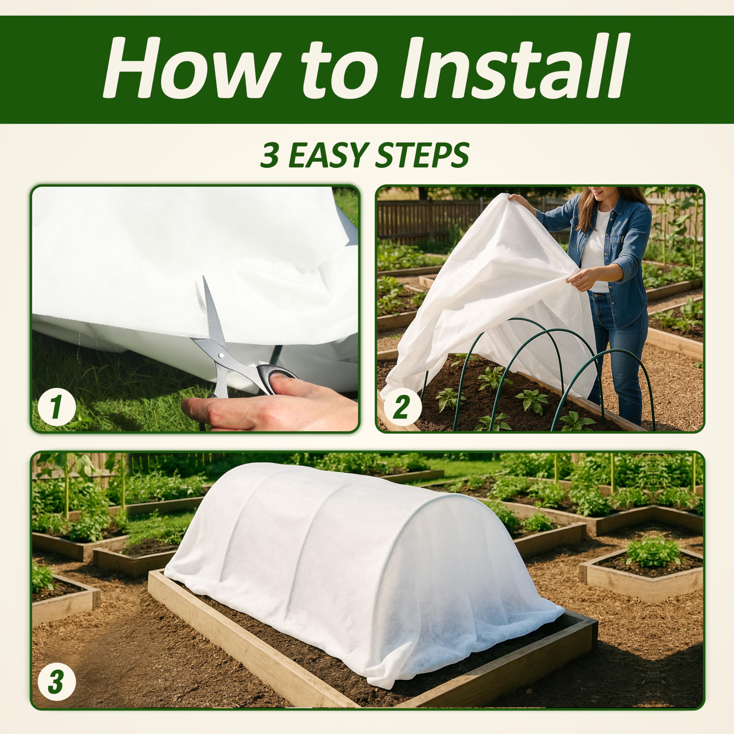 Gardzen broad garden use across beds and raised beds for versatile protection