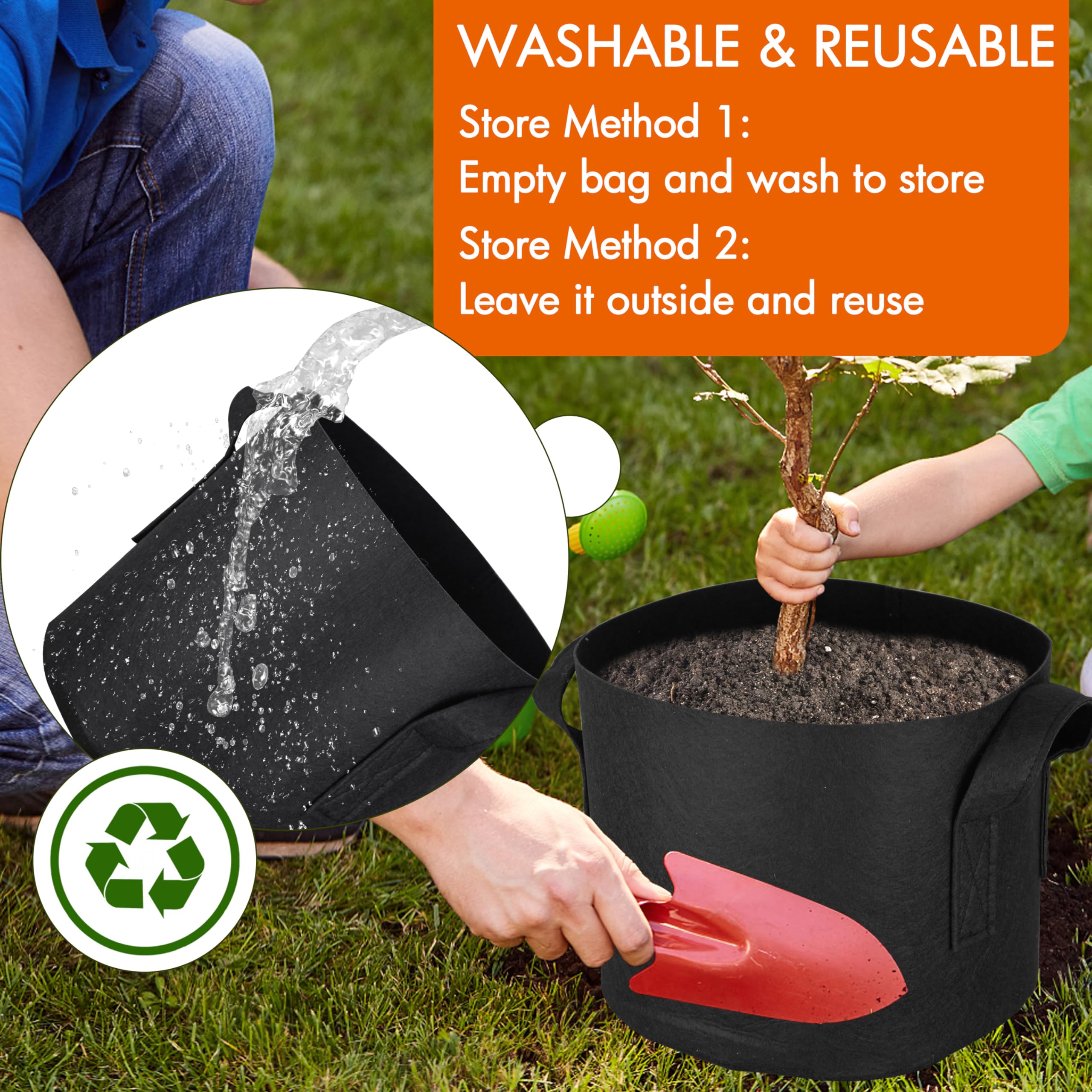 Gardzen woven design provides drainage and root air circulation for vigorous plants.