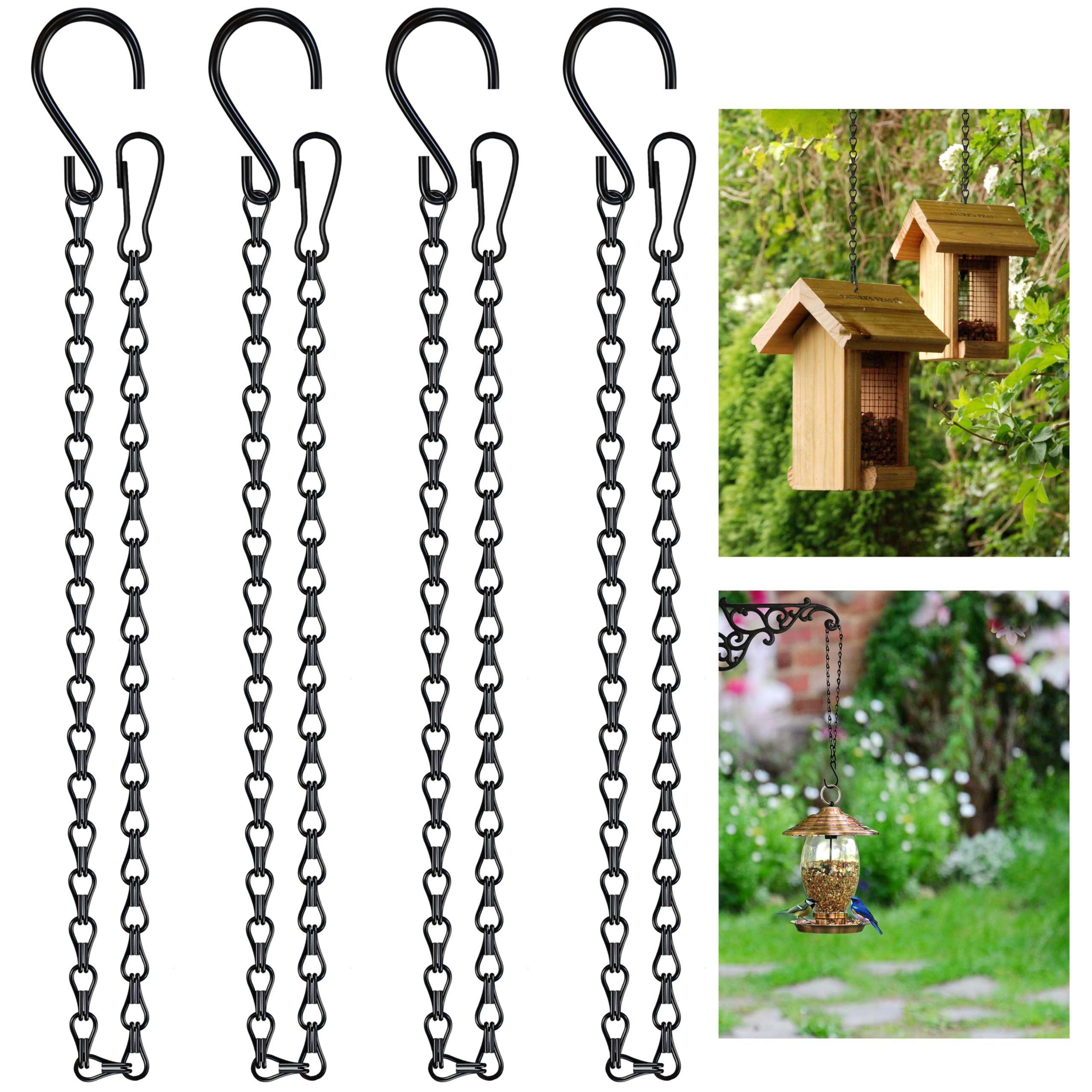 Garini 26-inch hanging chain with hooks for versatile indoor-outdoor display.