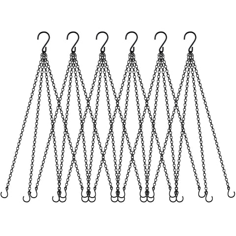 garini 6 pack 23-inch hanging chains showing sturdy metal construction for reliable plant hangers