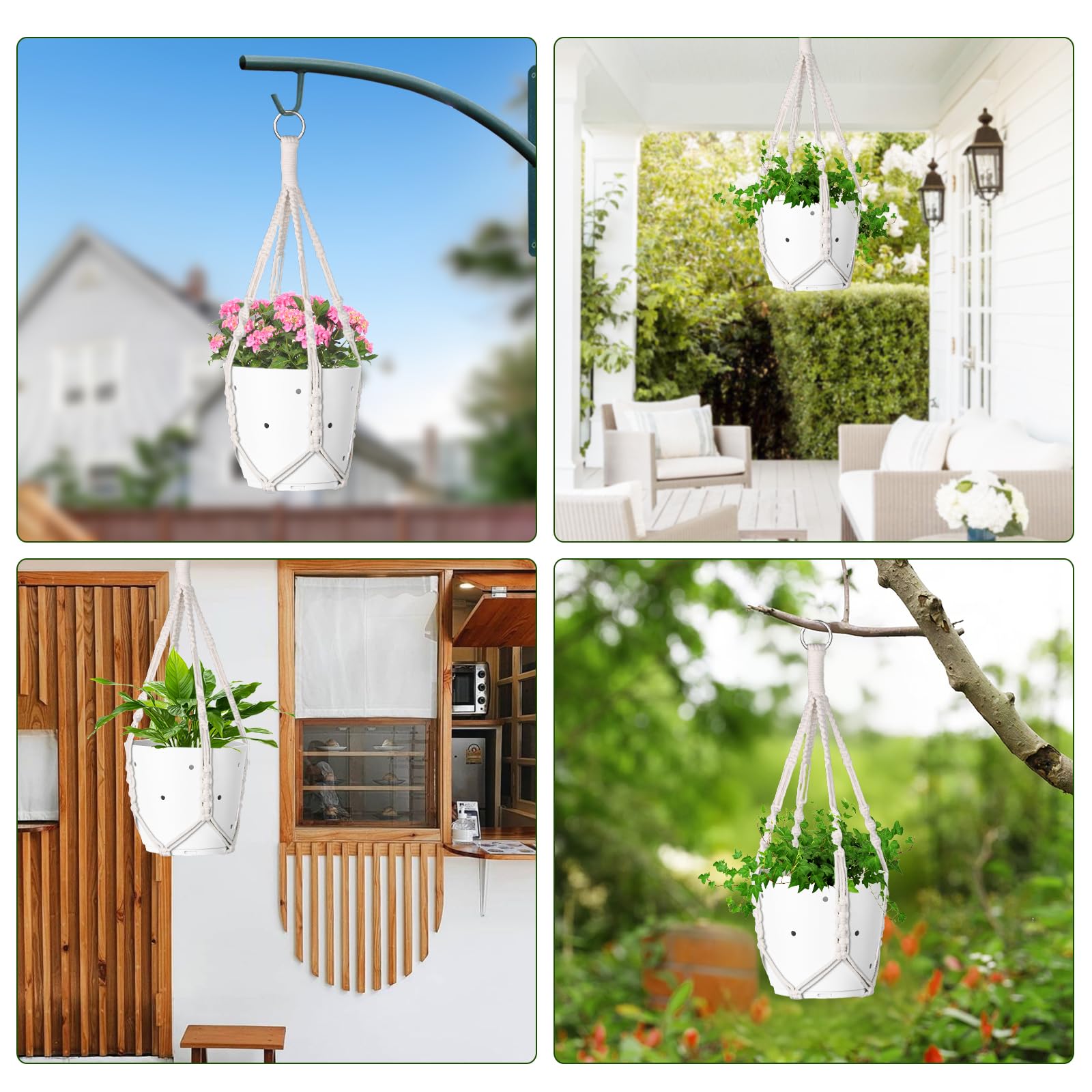 Garini macrame hanger makes a thoughtful gift for plant lovers.