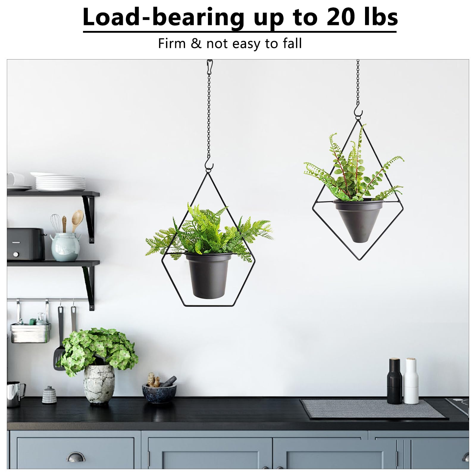 Garini hanging chain ideal for indoor or outdoor use with compact hanging space.