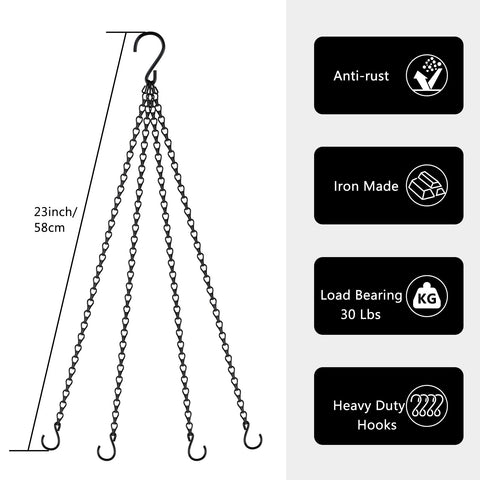 garini iron chain with electrophoretic finish resists rust for long lasting garden use