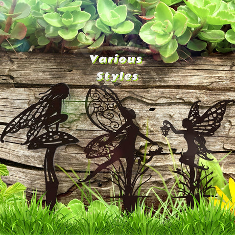 Garkup fairy garden stake bloom gnome enriches plant displays with subtle whimsy