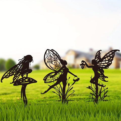 Garkup fairy garden stake dreaming elf enhances terrariums and beds with enchantment