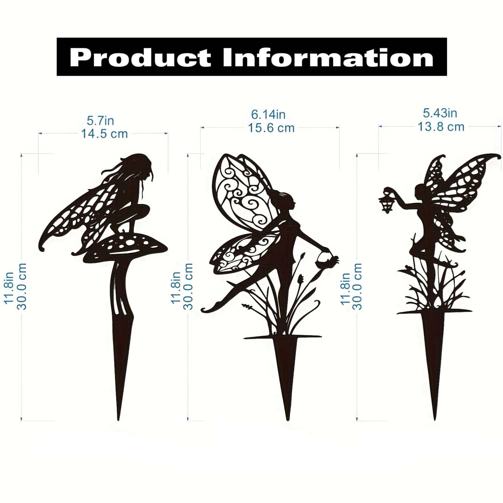 Garkup fairy garden stake sunrise sprite brightens borders with delicate magic