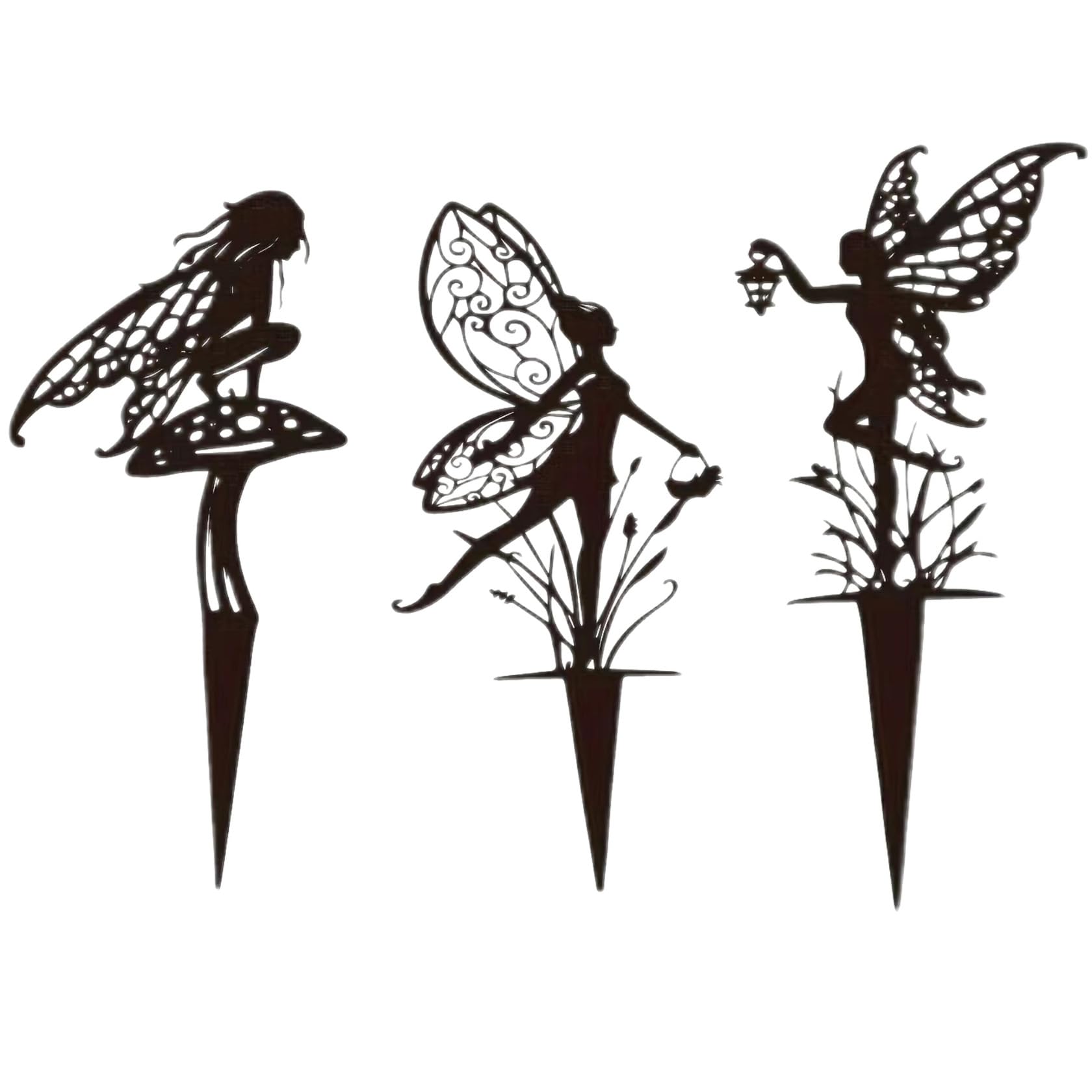 Garkup fairy garden stake welcome elf adds whimsical charm to outdoor spaces