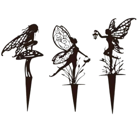 Garkup fairy garden stake welcome elf adds whimsical charm to outdoor spaces