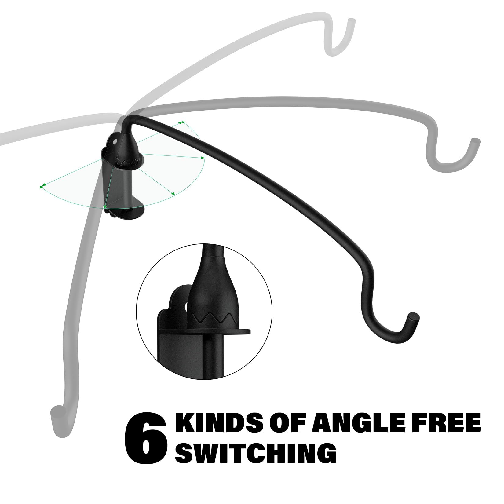Garkup heavy-duty metal plant hanger supporting bird feeders and lamps.