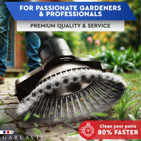 Garlavie double-sealed brush head emphasizes durability for repeated use.