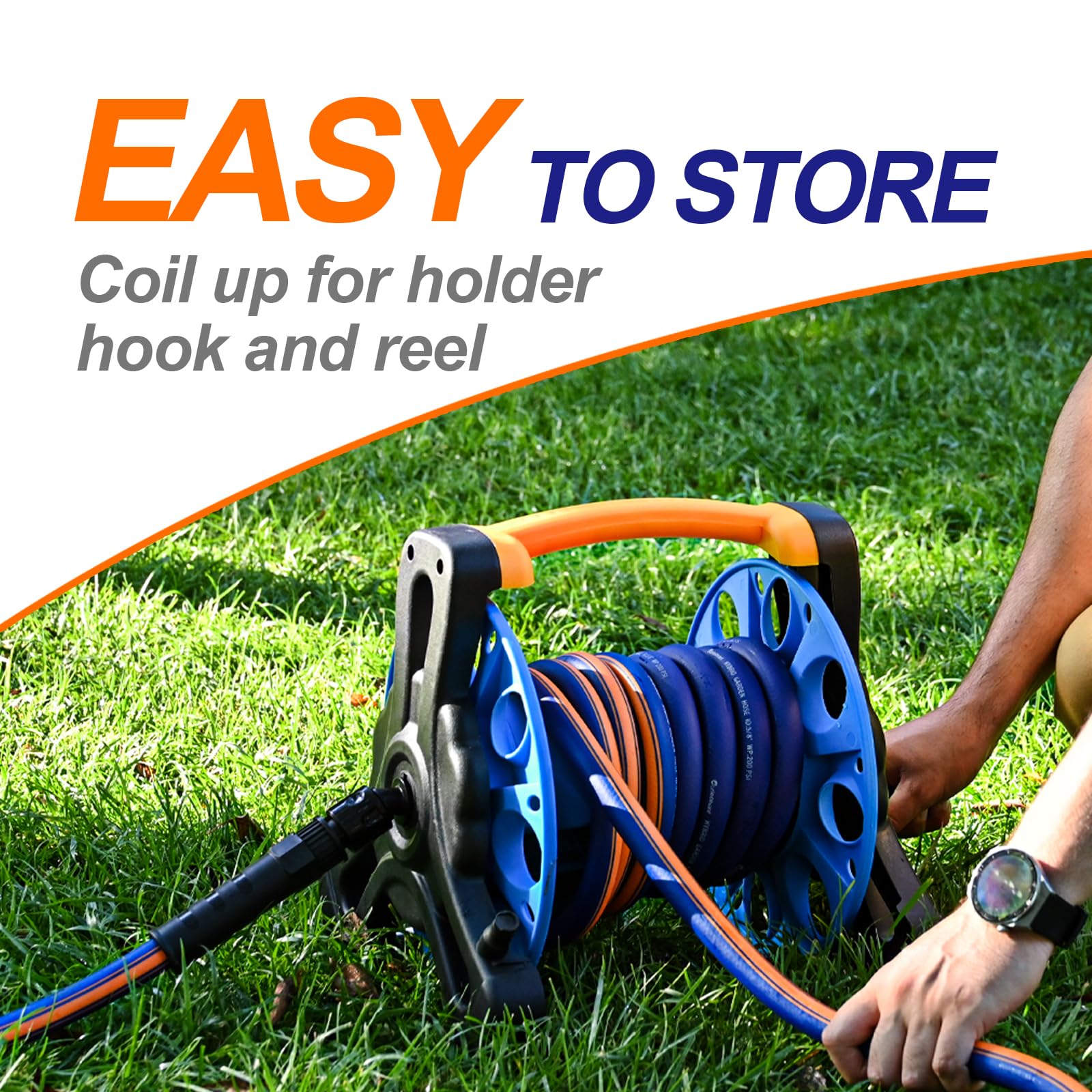 Garlephant garden hose temperature range minus32 to 122f for all-season use.