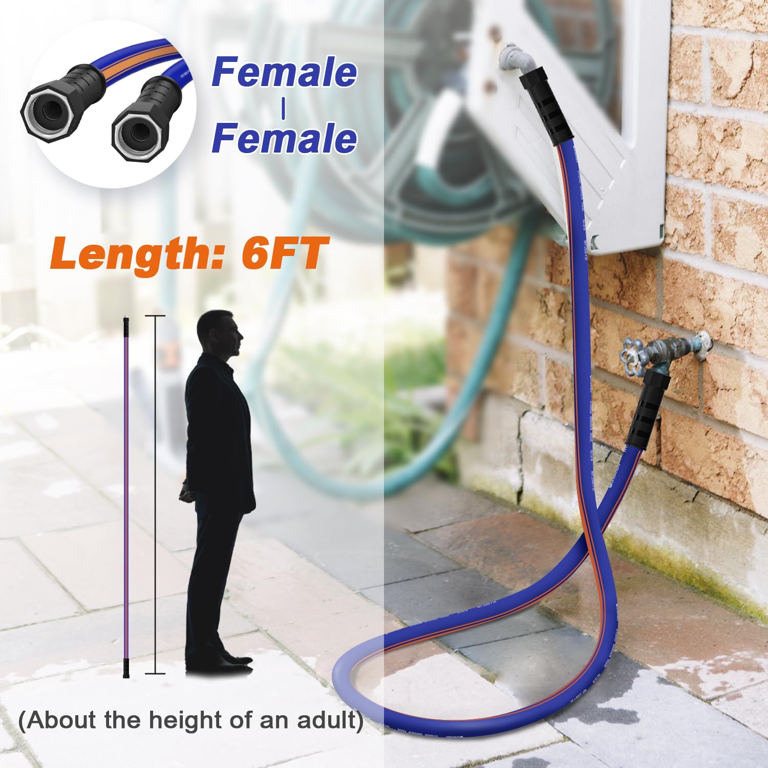 Garlephant natural rubber hose with no plastic smell for safe gardening