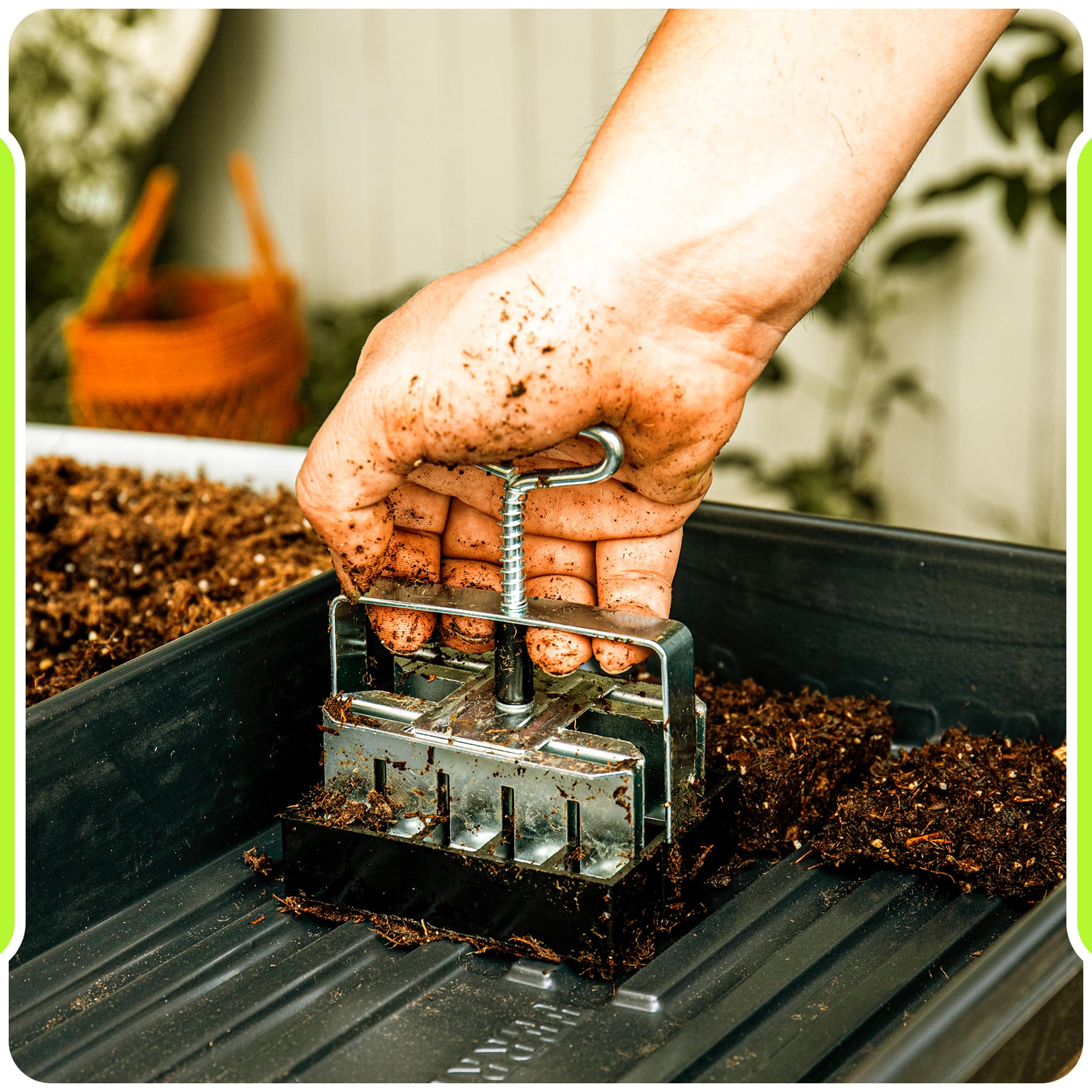 Garlump Tillerman kit supports indoor and outdoor use in greenhouses, gardens, and seed starting.