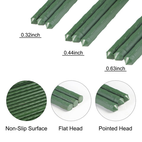 Garmeinea garden stakes in window or balcony setup for vines.