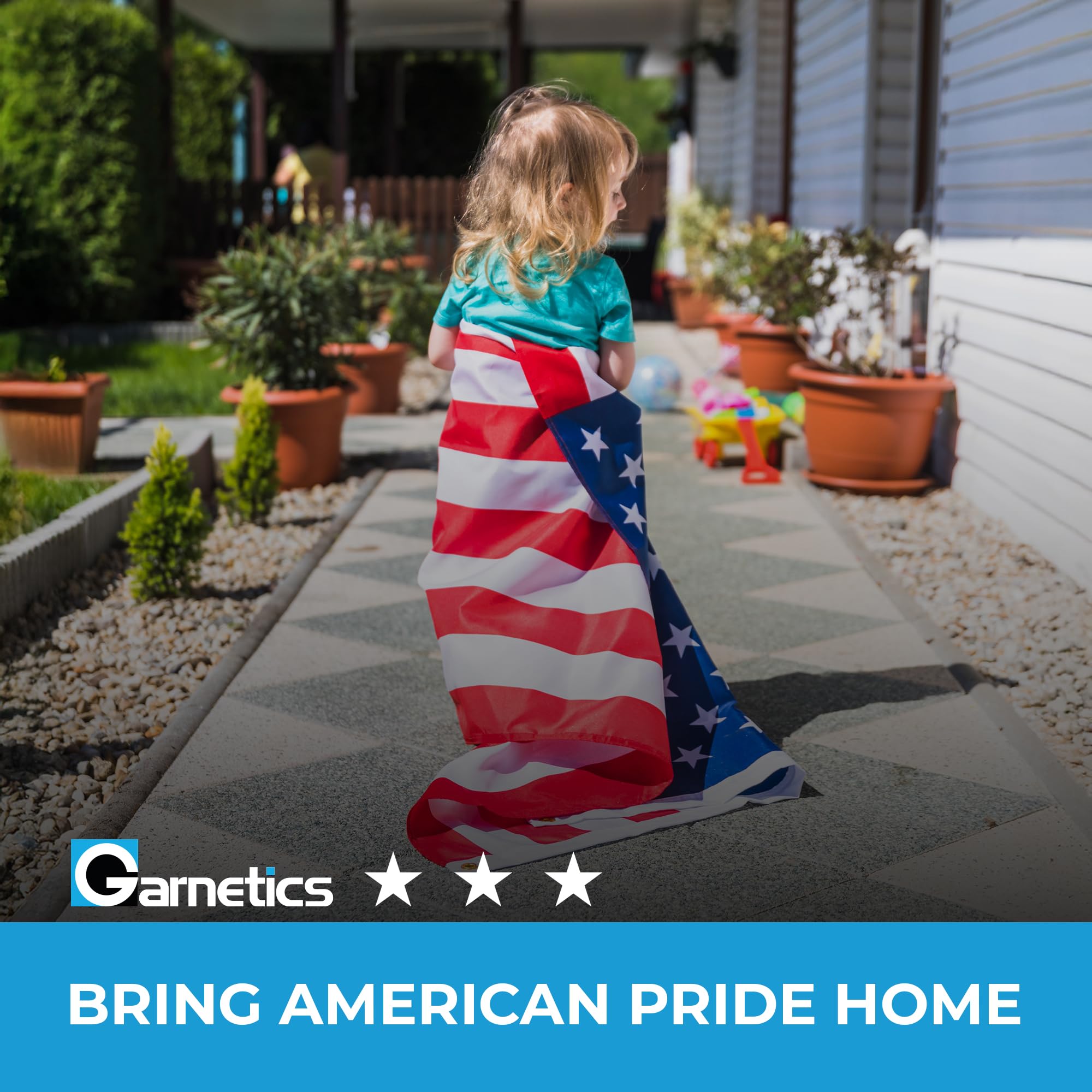 Garnetics 4x6 flag makes a meaningful patriotic gift.