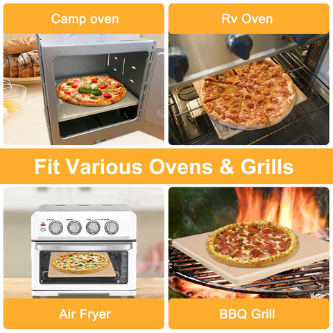 Using Garpernics stone on grill or camp oven with preheat.